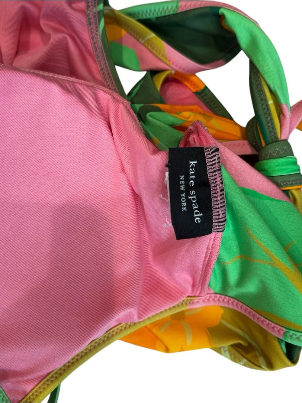 Kate Spade Cucumber Floral Cut-out one piece Size Medium /8